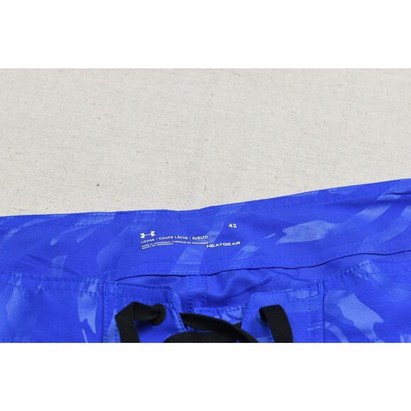 Under Armour Men's Blue Loose HeatGear Board Shorts Size 42 Trunks Swim - Picture 8 of 8